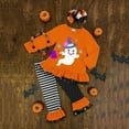 thumbnail image 2 of EnJoCho Toddler Baby Girls Halloween Pumpkin Tops with A Hemline+ Striped Pants Outfits Set Trendy Holiday Party Performance Clothes Fall Birthday Gift Dresses for Child Girls, 2 of 7