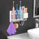 thumbnail image 5 of SCSYV Adhesive Electric Toothbrush Holder Wall Mounted Razor Hanger Bathroom Organizer Box ABS (White), 5 of 5