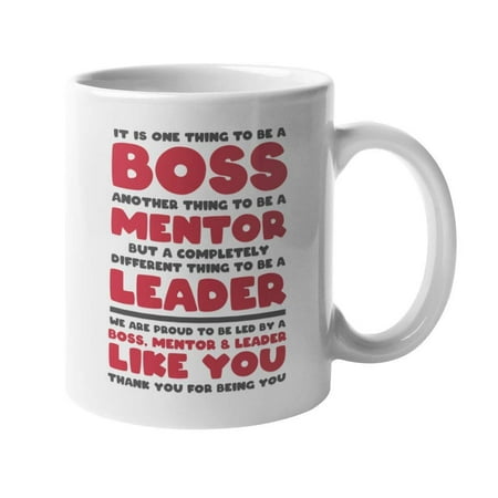 

Boss Mentor Leader Like You. Cute And Special Message Coffee & Tea Gift Mug For Supervisors Managers Executive Officers High Ranking Official Coach Women And Men (11oz)