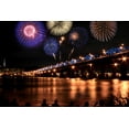 thumbnail image 2 of Spectacular Fireworks Han River Wall Mural Decal Sticker, Wallmonkeys Peel & Stick Vinyl Graphic (24 in W x 16 in H), 2 of 4