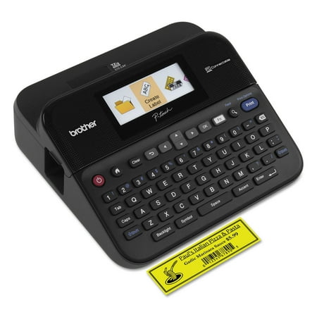 Brother P-Touch PT-D600 PC-Connectable Label Maker with Color Display, Black - BRTPTD600