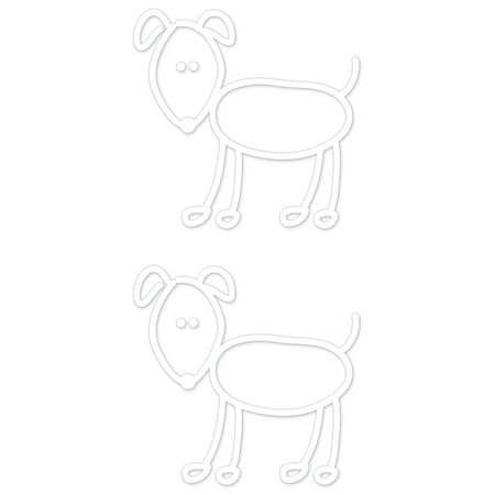 Me & My Peeps Family Decals 3 Inch X 4.25 Inch-Big Dogs