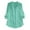 Green, variant on Women's Plus Size Solid Color V-Neck Cotton Linen 3/4 Sleeve T-Shirt with Pocket, Loose Fit Casual Top for Summer Relaxed Style, Everyday Comfort and Versatile Wear Green XXXXXL