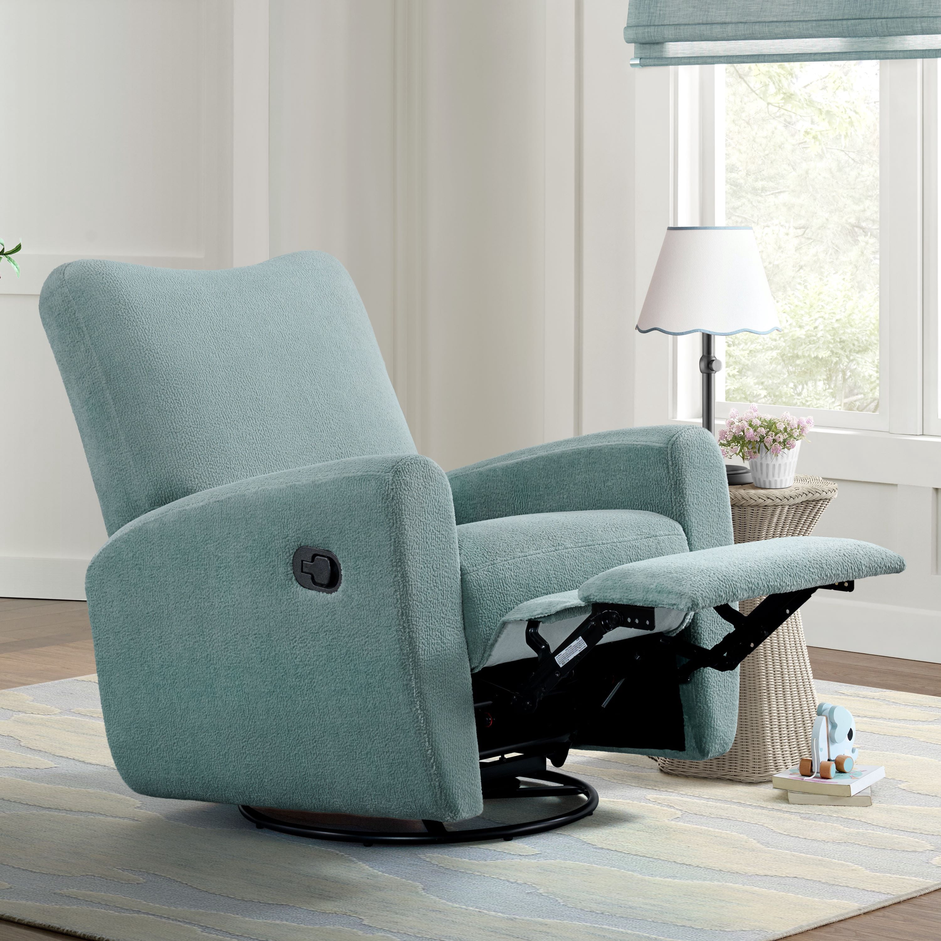 Oxford Baby Synergy Glider / Recliner - Teal Mist