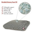 thumbnail image 3 of Majestic Pet | Bamboo Shredded Memory Foam Rectangle Pet Bed For Dogs, Removable Cover, Black, Small, 3 of 6