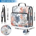 thumbnail image 2 of FORMRS Zipper Binder with Shoulder Strap 2-inch Ring 500 Sheet Capacity File Bag, White Sea Plants, 2 of 5
