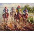 thumbnail image 1 of Trademark Fine Art Kentucky Derby by Rio, Wood Slats 18x22, Multi-color, 1 of 8