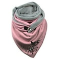 thumbnail image 1 of Écharpes Boho Vintage Imprimé Femmes Enveloppes Hiver Chaud Écharpes Courtes, 1 of 4
