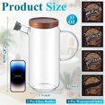 thumbnail image 2 of FoldTier 2 Pcs 33 oz Glass Laundry Detergent Dispenser with 4 Vintage Labels Sticker Liquid Storage Containers with Handles Bamboo Lids for Laundry Room Organization Storage, 2 of 6