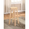 thumbnail image 2 of Linon Backless Wood Bar Stool, 29" Seat Height, Natural Finish, 2 of 3