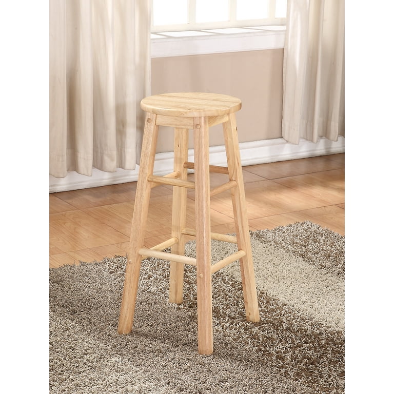 Linon Backless Wood Bar Stool 29