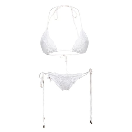 

COUTEXYI Women Lingerie Set Beach Bikini Push-Up Padded Bra+ Low Waist Briefs