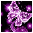 thumbnail image 1 of Cuadros Decorativos Mariposa 5D taladro completo diamante pintura bordado punto de cruz DIY (rosa) Wdftyju embutido en tela, 1 of 8