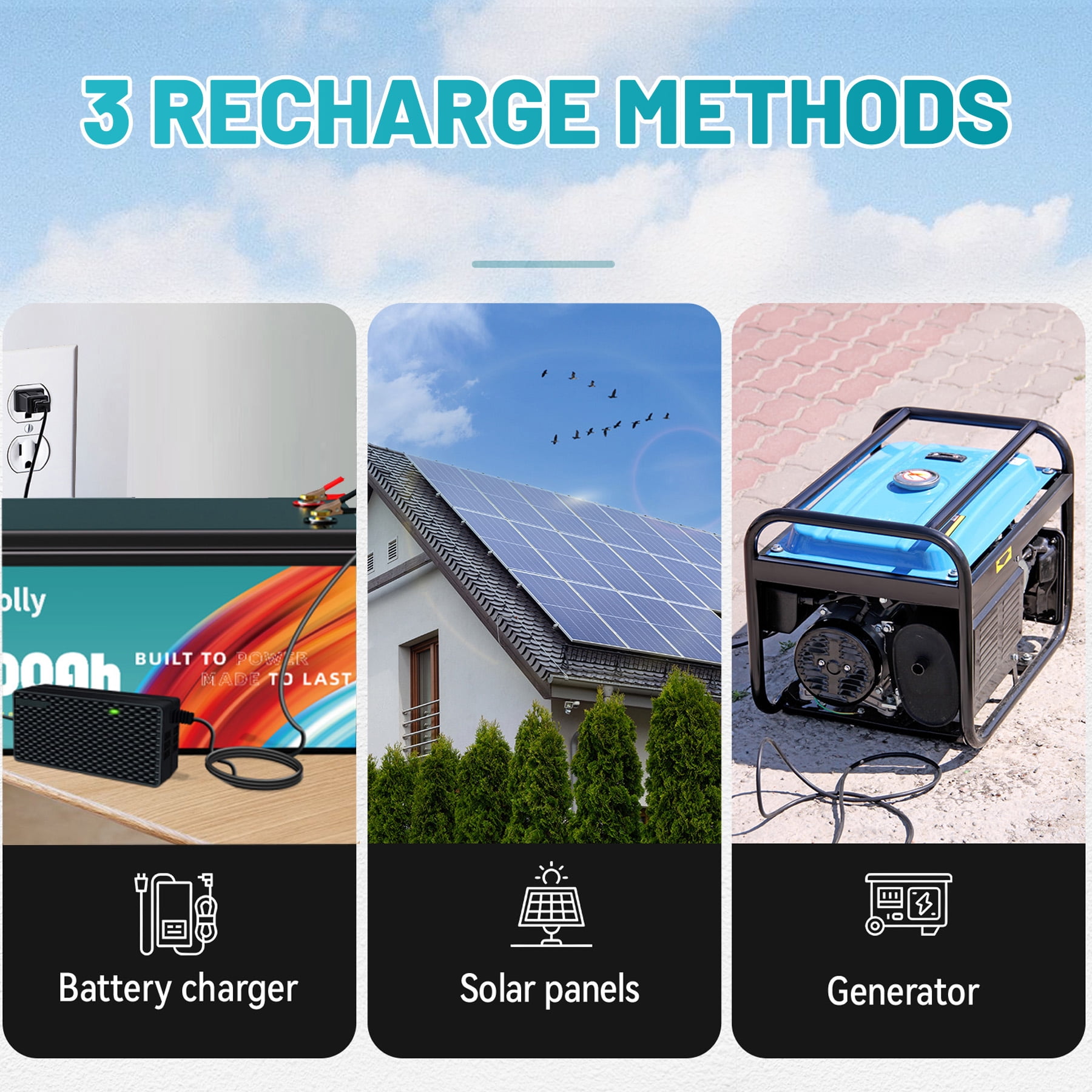 4PACK 12V 300AH LiFePO4 Lithium Battery,Built-in 200A BMS,for Solar,RV,Camping,Golf Carts,Trolling Motor,Marine,off-Grid,Backup Power,Motorhome,Ingeosolly 12.8 Volt Deep Cycles Battery