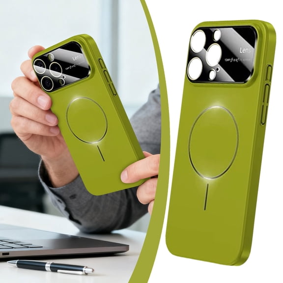 uvwlwu Bumper with Large Transparent Window for Wireless Charging Compatible with Models(Green)