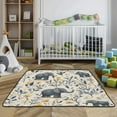 thumbnail image 3 of WOBOGO Lovely Elephants Baby Playmats Extra Large Waterproof Rollable Activity Pads for Toddlers 50×50inch, 3 of 7