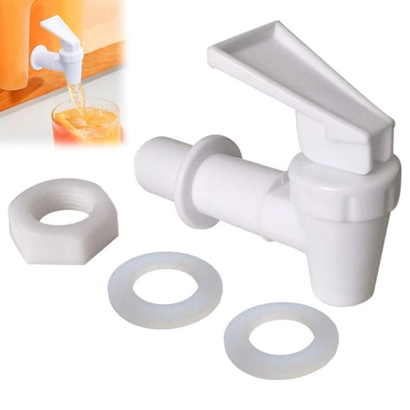 Beverage Dispenser Spigot, Push Up Self Locking Water Spout for Jar Pitcher, 360° Rotatable Replacement Tap for Drinks