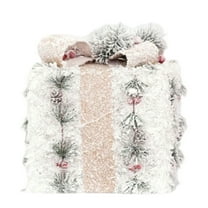 Set of 3 Christmas Lighted Gift Boxes with Bows - Pre-Lit LED Present Box Decor for Indoor Outdoor, Xmas Tree, Yard, and Holiday Home Decoration