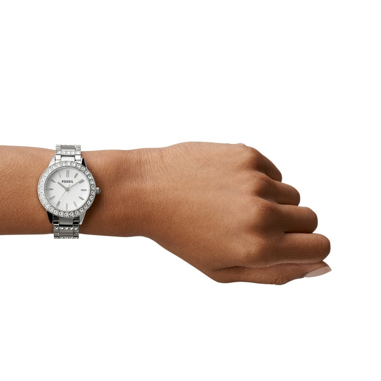 Women’s Fossil Jesse Watch White-Dial Glitz Dress Fossil | Accessories | Womens Fossil Jesse Watch Whitedial  main image 4
