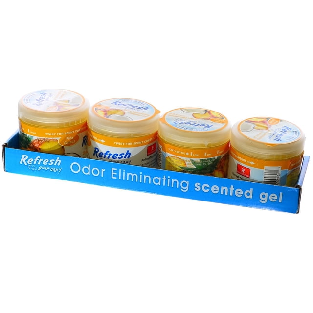Ambientador en Gel Aroma Piña Colada 128 ml Paquete de 4