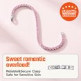 thumbnail image 4 of Just Being Cute Tennis Bracelets for Women, 3mm Created Pink Tourmaline - Round Cut October Birthstone Bracelet White Gold Plated Jewelry Gifts for Birthday Christmas Graduation, 7 inch, 4 of 10