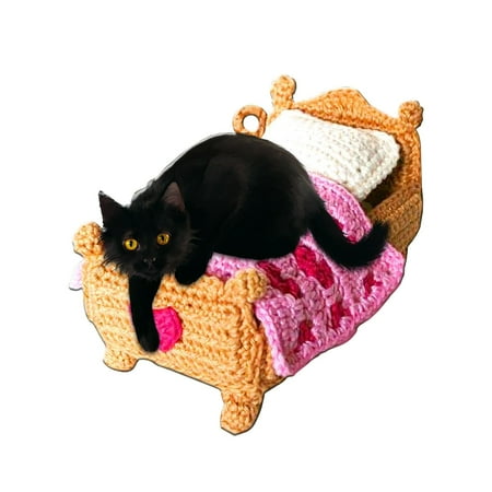 

Christmas Themed Cat Illustrated Acrylic Pendant A Festive And Creative Decoration Hanging Tag Hot Sale Clearance