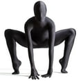 thumbnail image 3 of AltSkin Adult/Kids Full Body Stretch Fabric Zentai Suit Costume - Black (X-Large), 3 of 4