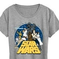 thumbnail image 3 of Star Wars - Luke and Friends Retro Group - Women's Short Sleeve Classic Fit Tee, 3 of 5