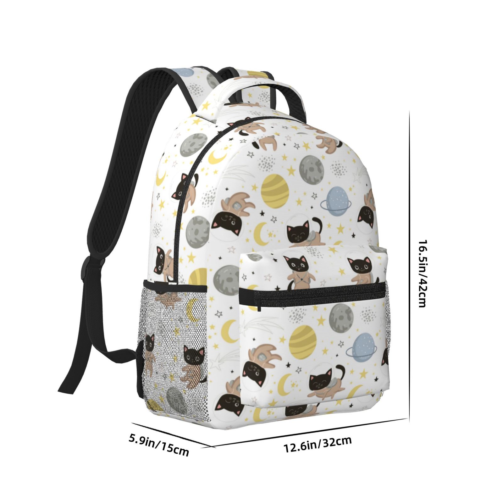 Xecao Cute Cat Travel Backpack: A spacious, stylish computer backpack ideal for men and women, perfect for college, school, or daily travels