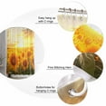 thumbnail image 5 of Small Stall Shower Curtain 36x72 Inch Narrow Half Size Summer Sunflowers Bath Curtains Bathroom Decor Farmhouse Botanical Floral Sunset Waterproof Fabric Shower Curtain Set with Hooks 36 Inch, 5 of 6