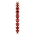 thumbnail image 4 of 1.2 ctw Wedding Band for Women - 14K Rose Gold Natural Garnet Stackable Eternity Ring, 4 of 6