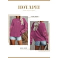 thumbnail image 2 of HOTAPEI Pullover Sweaters for Women Lace Crochet Long Sleeve Sweaters Hollow Out Sweater Crewneck Knit Pullover Tops, 2 of 6