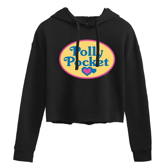 Polly Pocket - Polly Pocket Color Logo - Junior's Cropped Hoodie