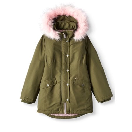 - Faux Fur Hooded Parka Coat (Little Girls & Big Girls)