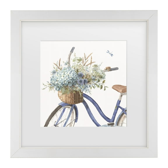 Lisa Audit 'Bohemian Blue 08 Square' Matted Framed Art