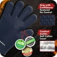 thumbnail image 2 of PUMIER Silicone Smoker Oven Gloves -Extreme Heat Resistant BBQ Gloves -Handle Hot Food Right on Your Grill Fryer Pit|Waterproof Oven Mitts |Superior Value Set+3 Bonuses, 2 of 9