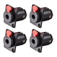 thumbnail image 5 of Conector de Jack de Audio TRS Estéreo Femenino de 6.35mm 1/4 Pulgada - Socket Estéreo de 6.35mm Negro, 4pcs, 5 of 5