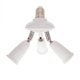 thumbnail image 3 of Divisor del adaptador del casquillo de la bombilla E27 a 3 cabezales ángulos ajustables para uso en interiores y exteriores de amplia cobertura, 3 of 5