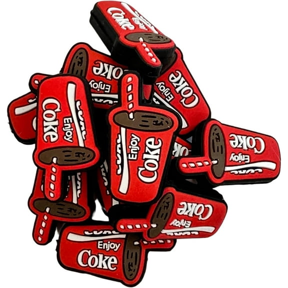 Enjoy Diet Pop Soda Silicone Focal Bead  12 Pack Tumbler Cup for Freshie Hangers Beaded Pens 1.3 Wholesale Bulk Keychain Brushes