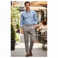 thumbnail image 2 of HBDesign Mens Plaid Dress Pants Quick Dry Breathable Summer Business Casual Versatile Work Trousers, 2 of 7
