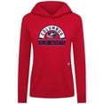 thumbnail image 2 of Women's Levelwear Red Columbus Blue Jackets Relay Banner Arch Pullover Hoodie, 2 of 3