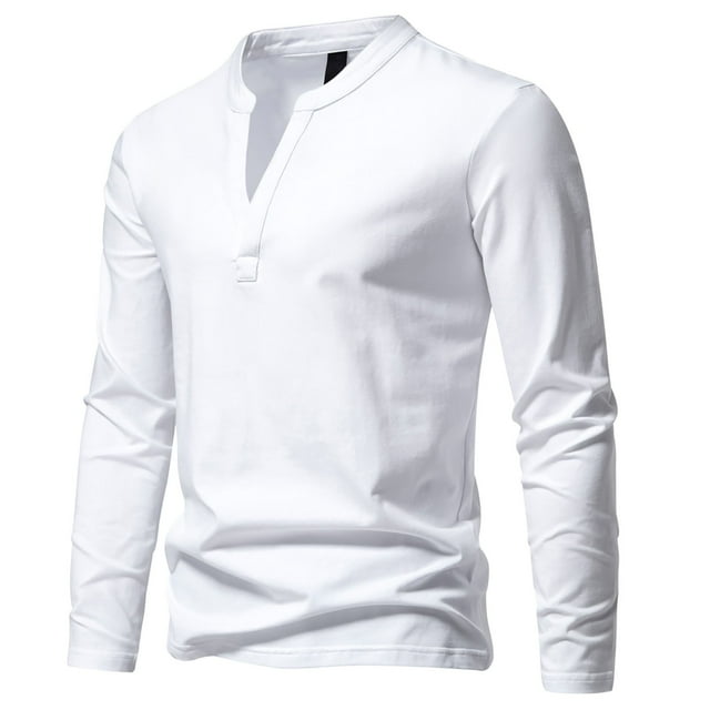 RXIRUCGD Pull Décontracté pour Hommes, Manches Longues, Col en V, Blanc, Taille : m