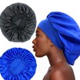 thumbnail image 4 of Gorro de ala ancha muy elástico, turbante, gorro de ducha lunar, para salón de belleza, cuidado del cabello, cuidado de la mujer, gorro de dormir de color, 4 of 6