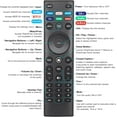 thumbnail image 2 of Universal Remote Control XRT140 for VIZIO Smart TV Remote Control Replacement Smartcast D, E, M, P, V, PX Series Smart TVs, 2 of 6