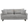 thumbnail image 4 of Newest 80.3" Corduroy Loveseat, Upholstered Sofa with Pocket Springs & 4 Pillows, for Living Room & Apartment,Grey, 4 of 12