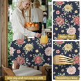 thumbnail image 5 of Pioneer Flower Floral Print Pattern Round Tablecloth 60 X 60 Inch, Wrinkle Resistant Wipeable Table Cloth for Kitchen Dining Picnic Patio Party, 5 of 6