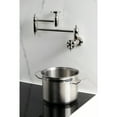 thumbnail image 2 of Kingston Brass KS3106RX Belknap Wall Mount Pot Filler Faucet, Polished Nickel, 2 of 7
