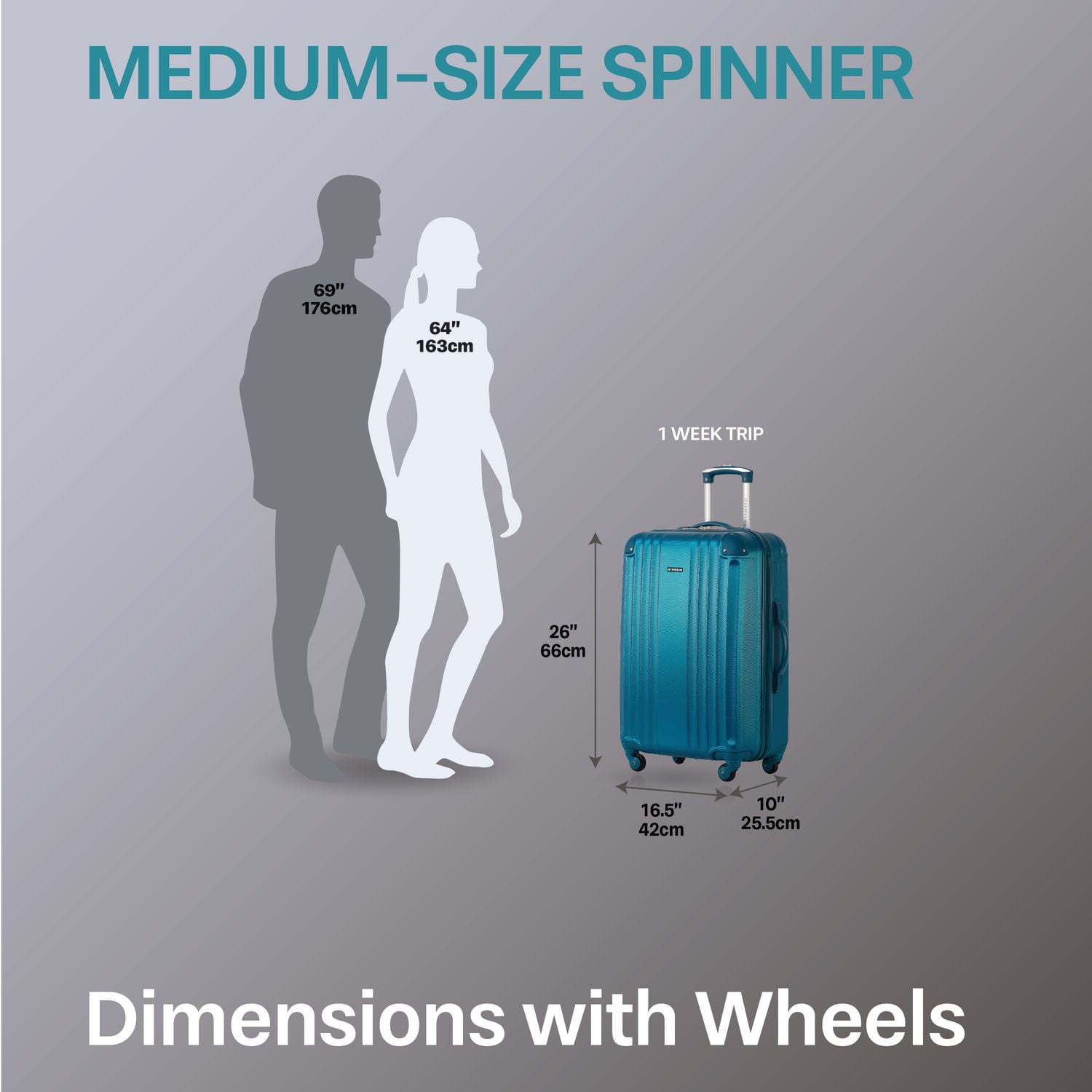 Valise Rigide Jetstream 24 Pouces Enregistrée