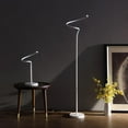 thumbnail image 2 of 19" In Led Matte White Curvilinear S-Curve Spiral Tube Led Table Lamp, 2 of 6