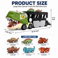 thumbnail image 4 of JoyStone Dinosaur Truck Toy, 17 Inch Transport Carrier with Lights, Sounds & Mist Spray, Includes 6 Dinosaur Cars, Gift for Kids Ages 3-7, 4 of 8
